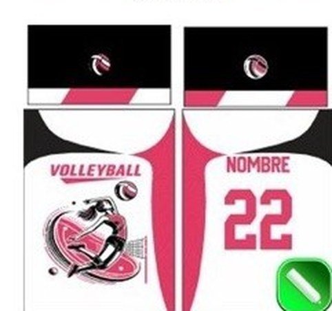 Diseño de uniforme deportivo incluido en el pack