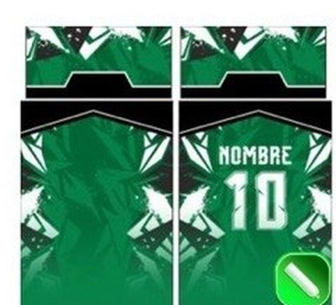 Diseño de uniforme deportivo incluido en el pack