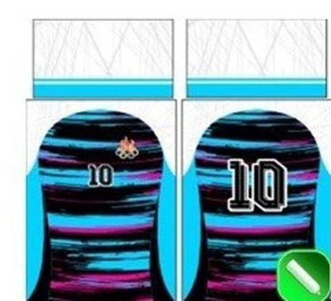 Diseño de uniforme deportivo incluido en el pack